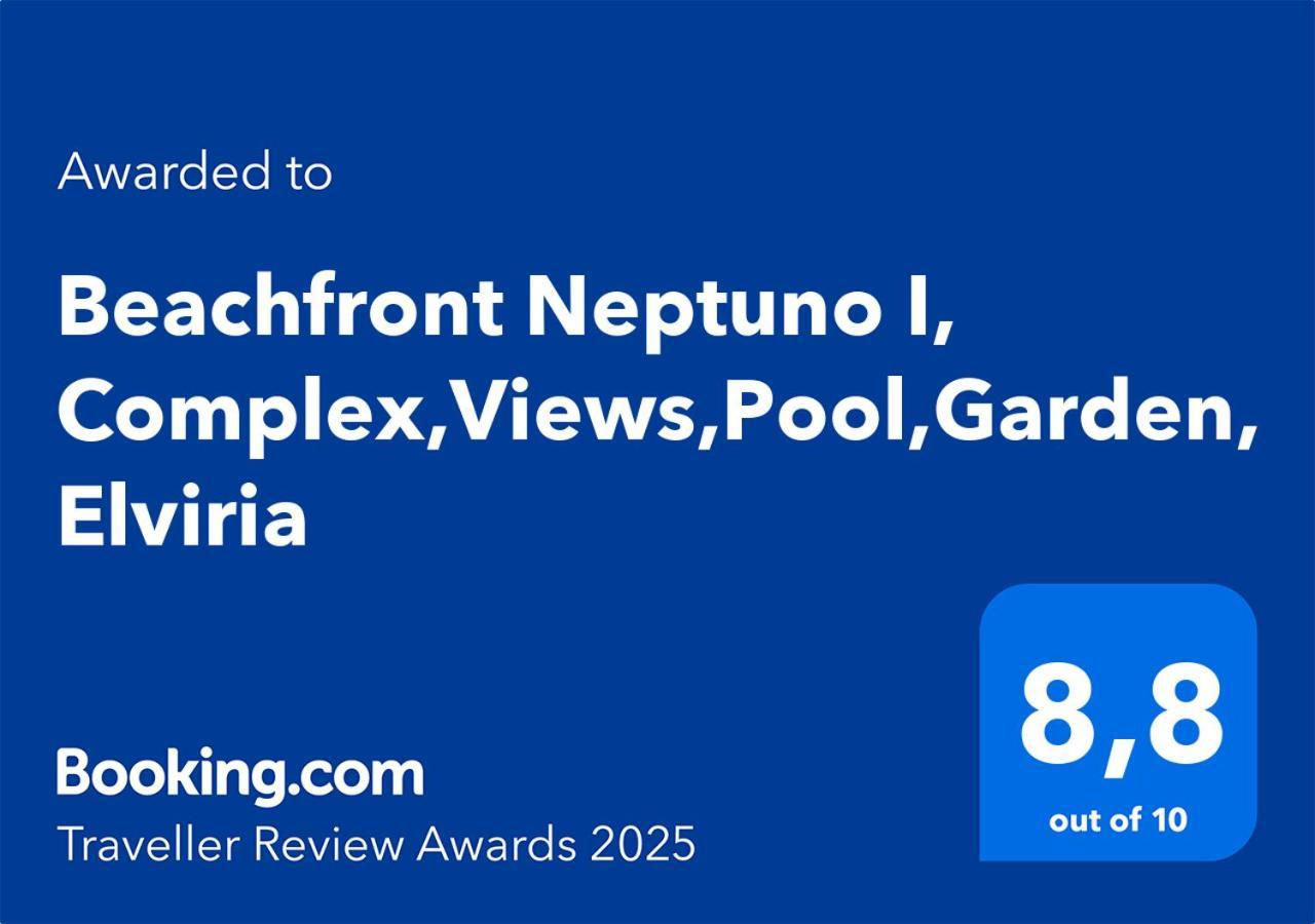 Beachfront Neptuno I, Complex,Views,Pool,Garden, Elviria マルベーリャ エクステリア 写真